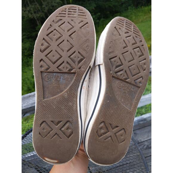 Converse One Star Ox Sz W10 M8 Suede OG 1 Retro Low Off Cream Leather - Picture 8 of 9